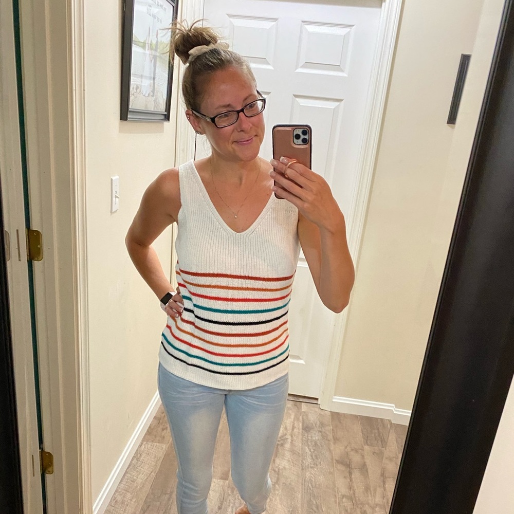 Ribbed Striped Sweater